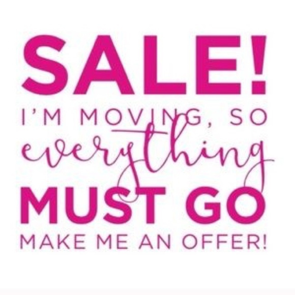 MOVING SALE!
